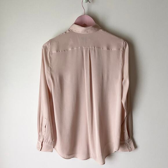 J. Crew Silk Button-Down Blouse Size 4 - Picture 2 of 6